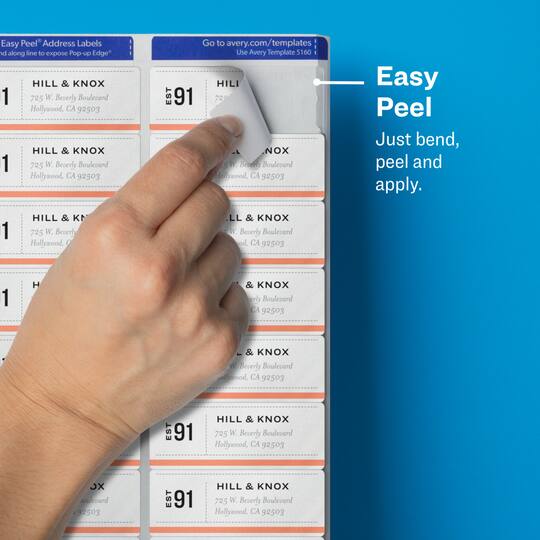 5 Packs: 500 ct. (2,500 total) Avery® 2